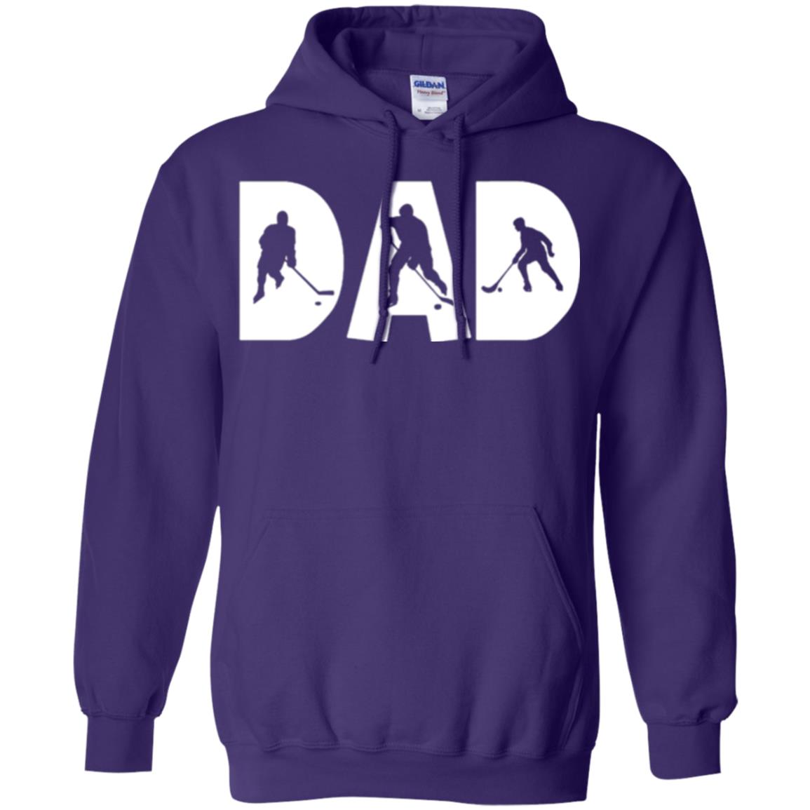 Daddy T-shirt Hockey Lover Purple