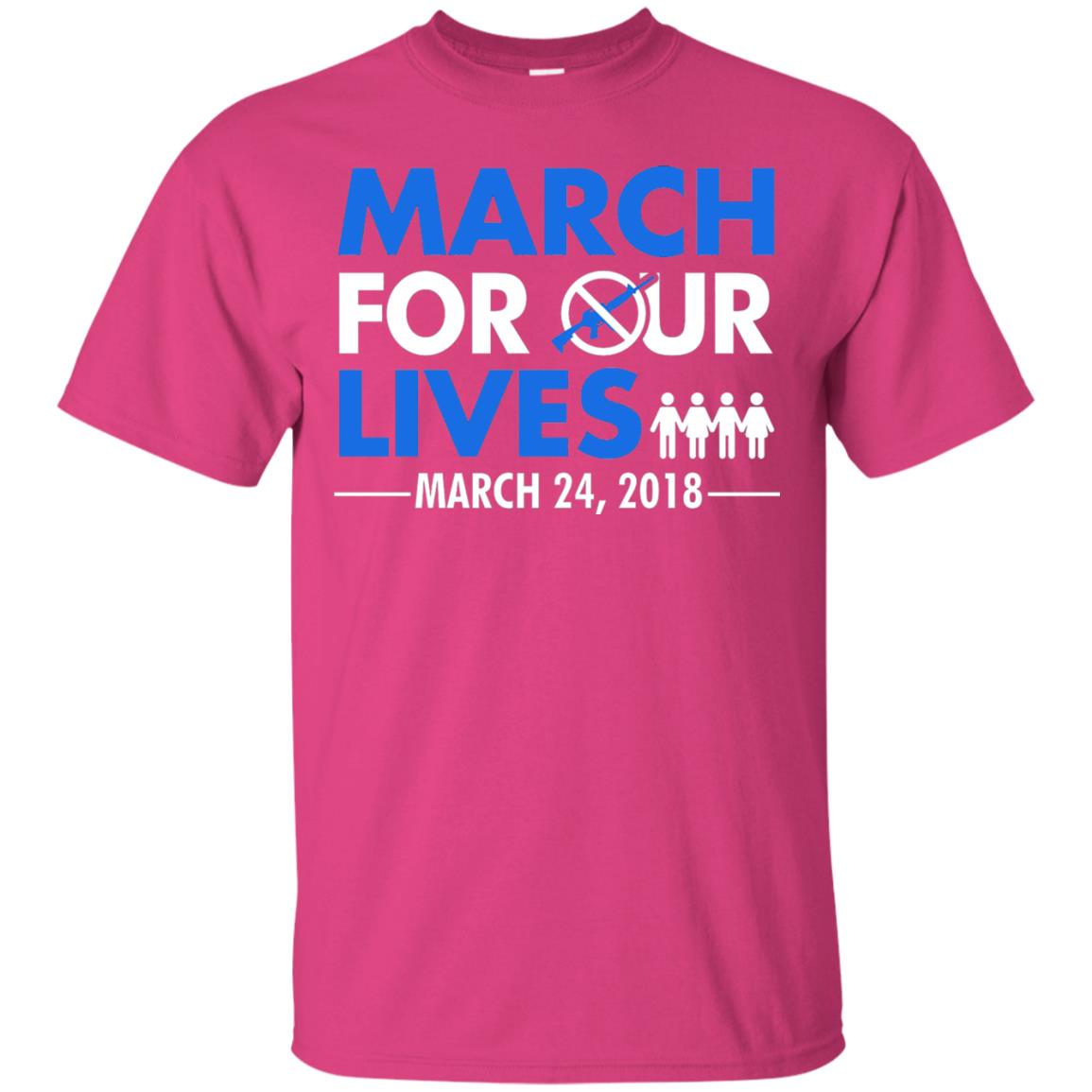 March For Our Lives March 24 2018 Gun Control T-shirt Heliconia