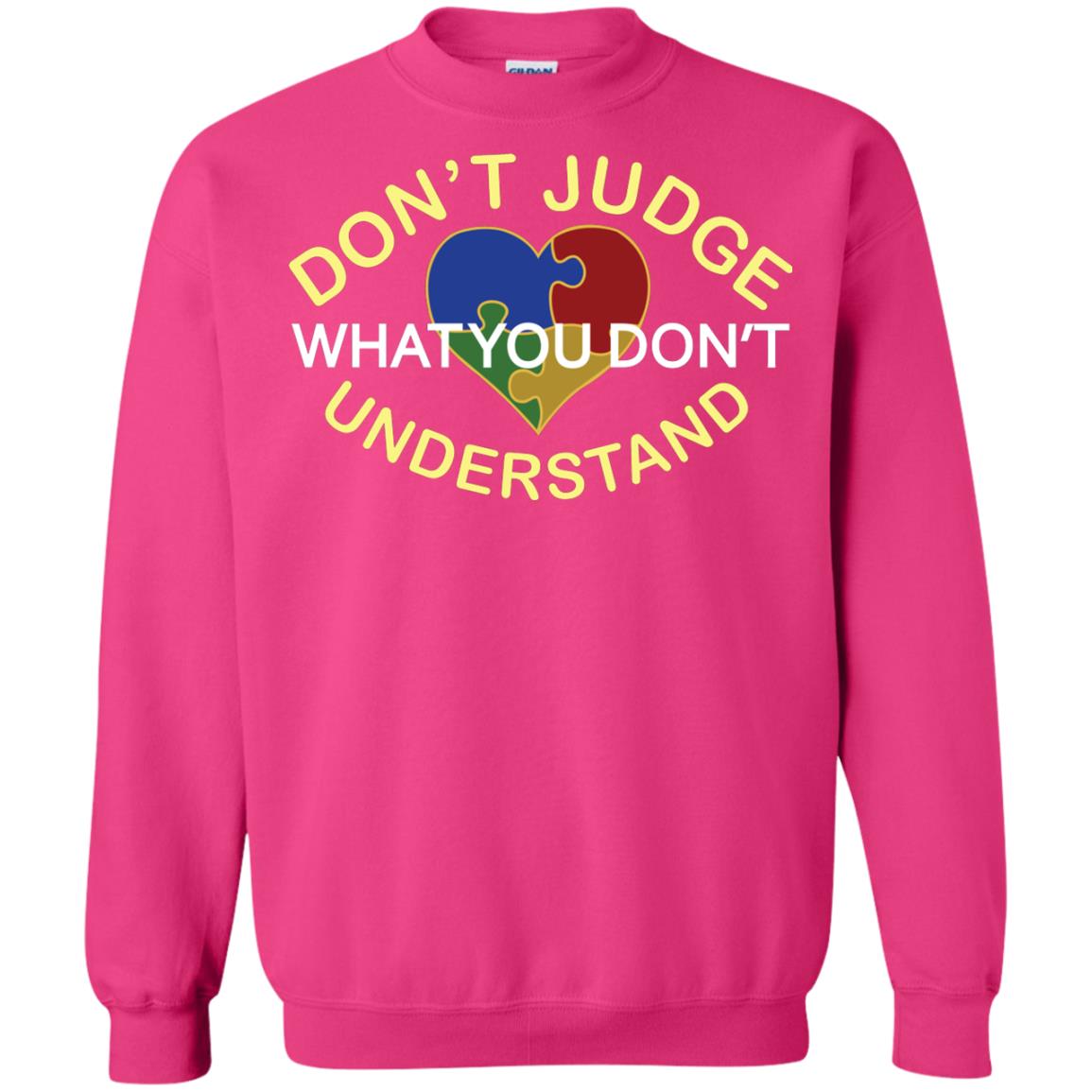 Don't Judge What You Don't Understand Autism Awearness Shirt Heliconia