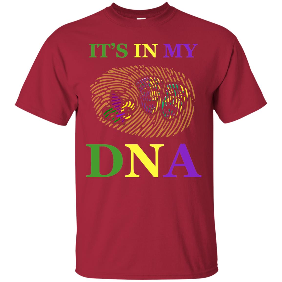 Mardi Gras T-shirt It's In My Dna Cardinal
