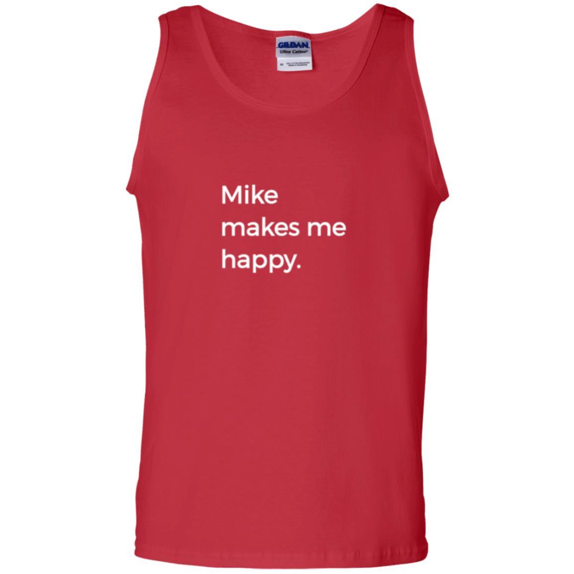 Strange Names And Things T-shirt Mike Makes Me Happy Red