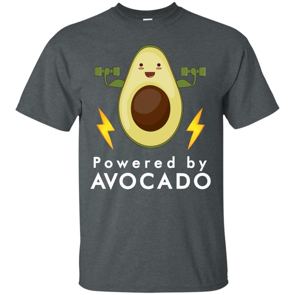 Powered By Avocado Fitness Shirt Dark Heather