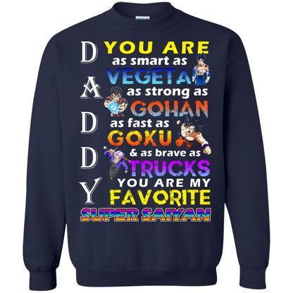 You Are As Smart As Vegeta Daddy T-shirt Navy