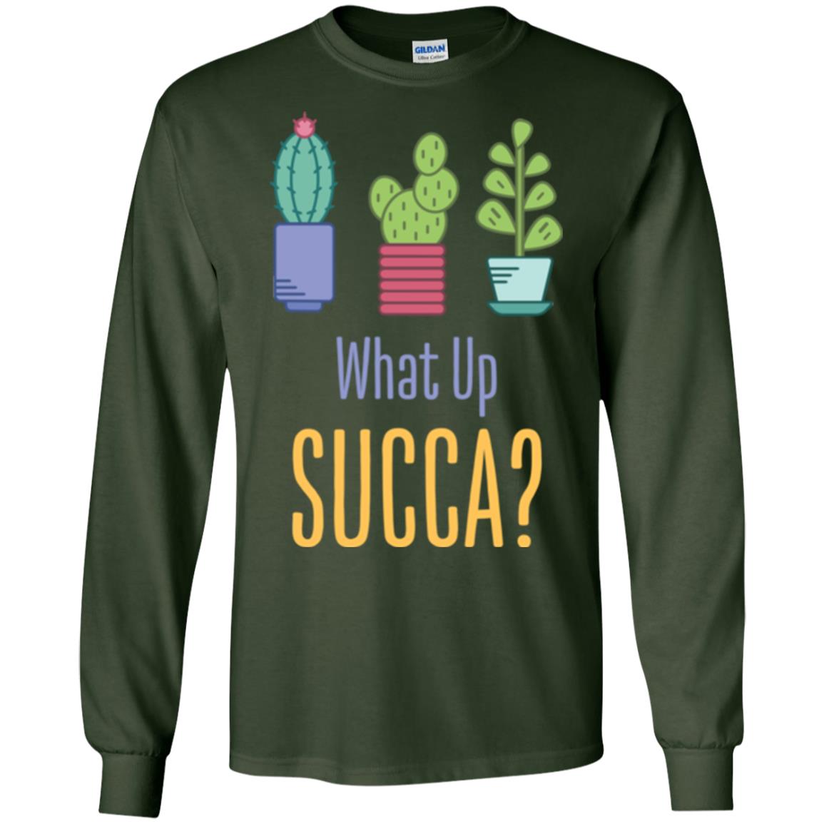Cactus T-shirt What Up Succa Forest Green