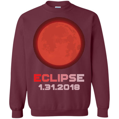 Eclipse January 31st 2018 Total Lunar Eclipse T-shirt Maroon