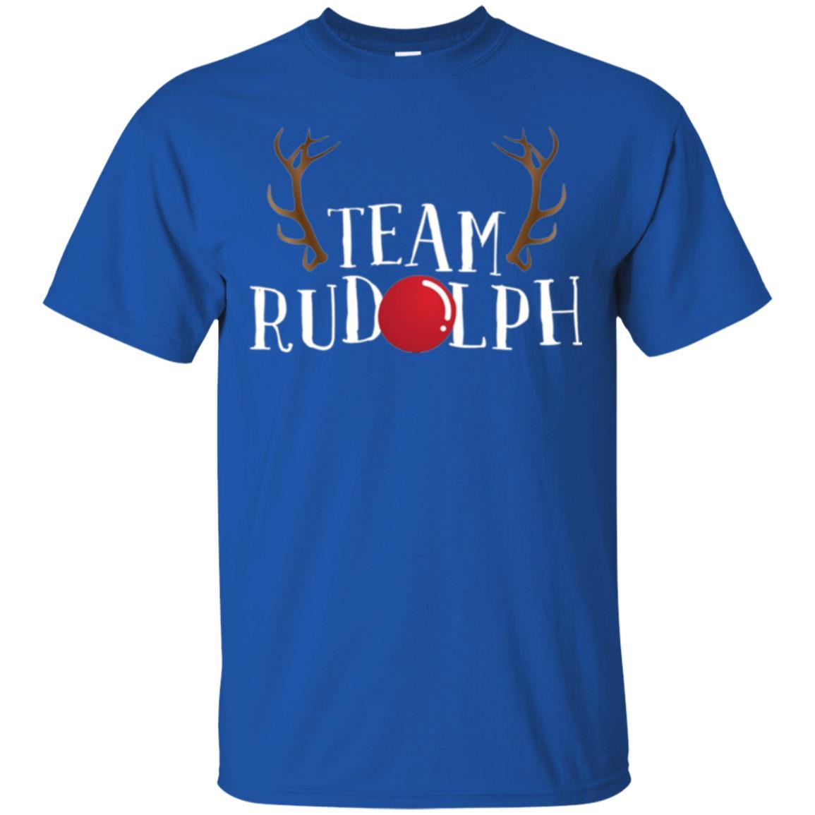 Christmas T-shirt Reindeer Team Rudolph Royal