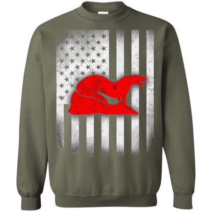 Mongoose Flag Of United States T-shirt Military Green