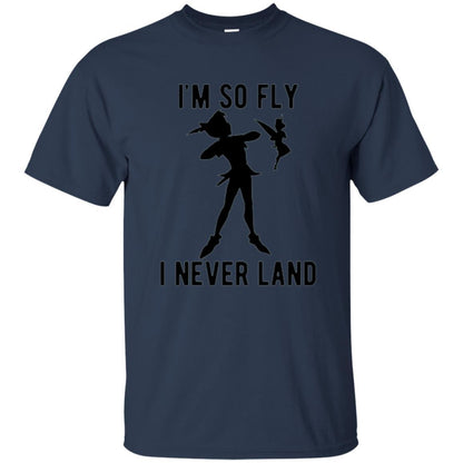 Film T-shirt Tinker Bell I'm So Fly I Never Land Navy