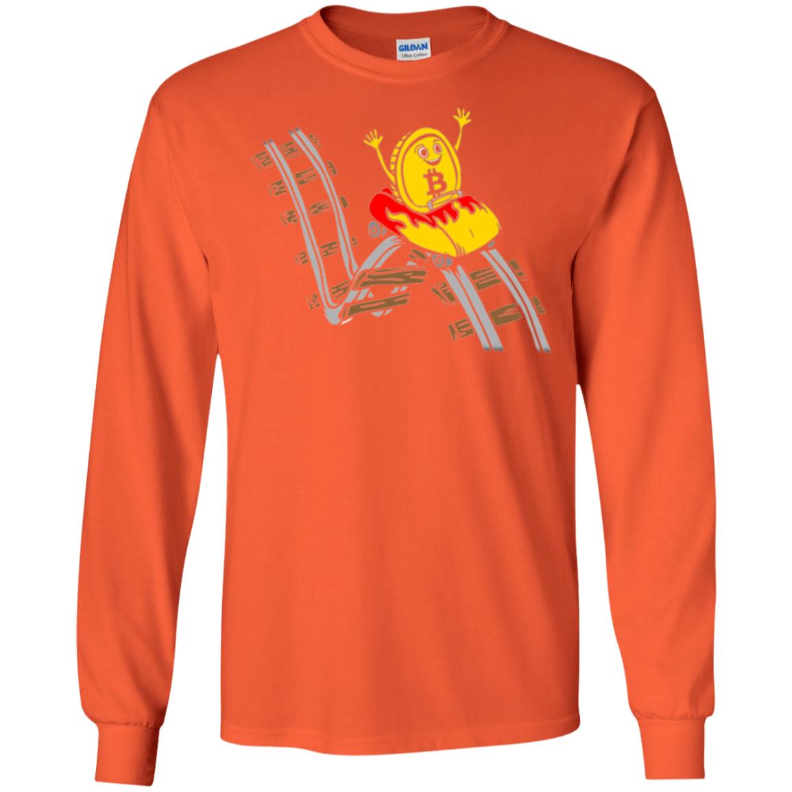Bitcoin Rollercoaster T-shirt Orange