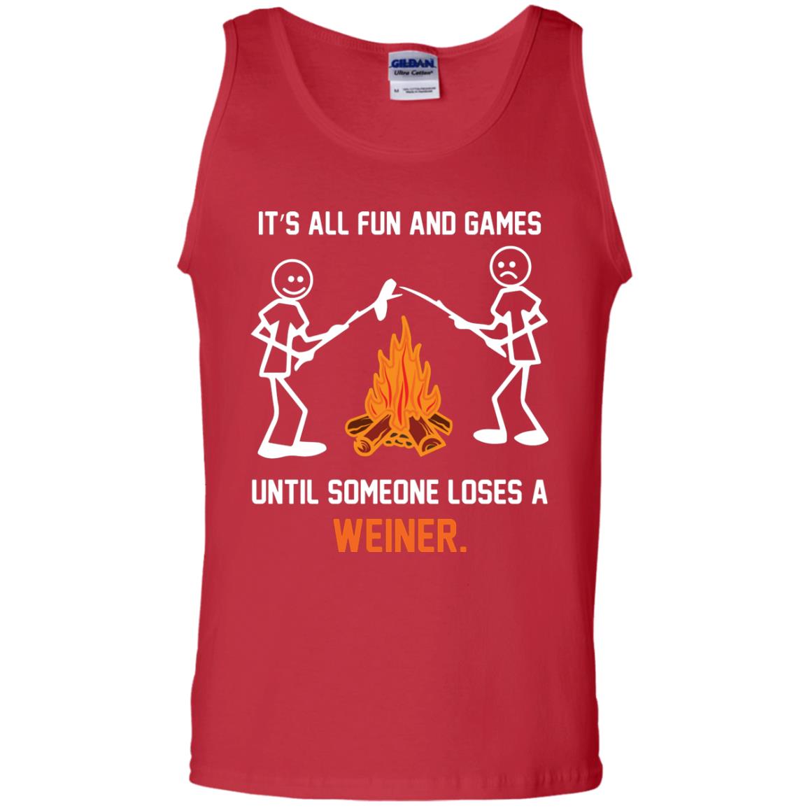 Camper T-shirt It’s All Fun And Games Until Someone Loses A Weiner Red