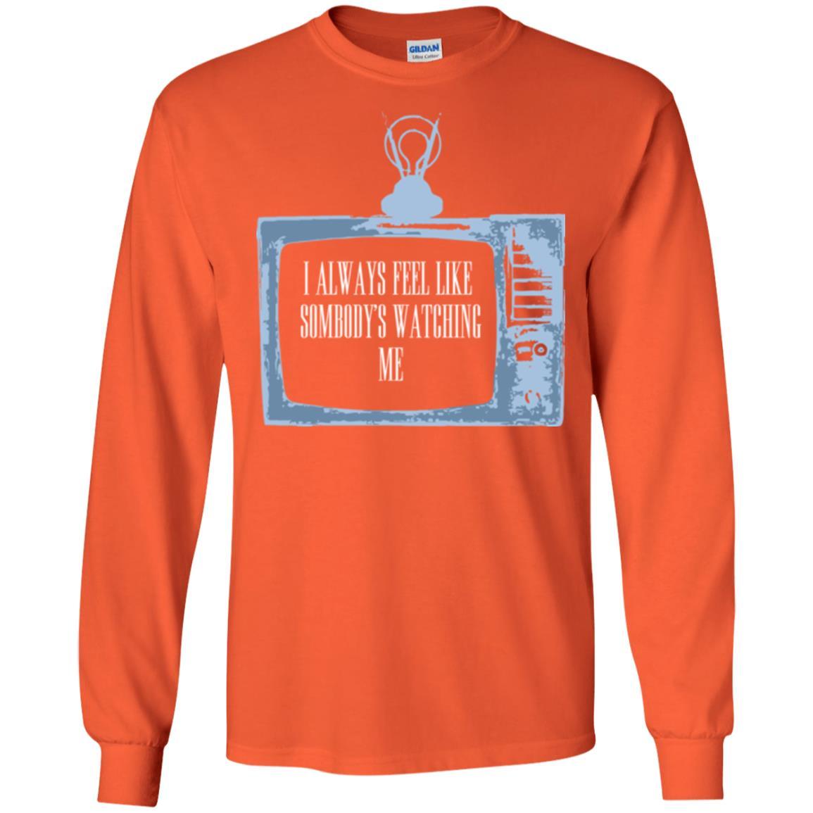 I Always Feel Like Sombody's Watching Me T-shirt Orange
