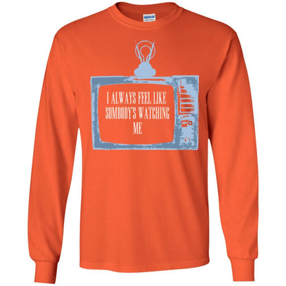 I Always Feel Like Sombody's Watching Me T-shirt Orange