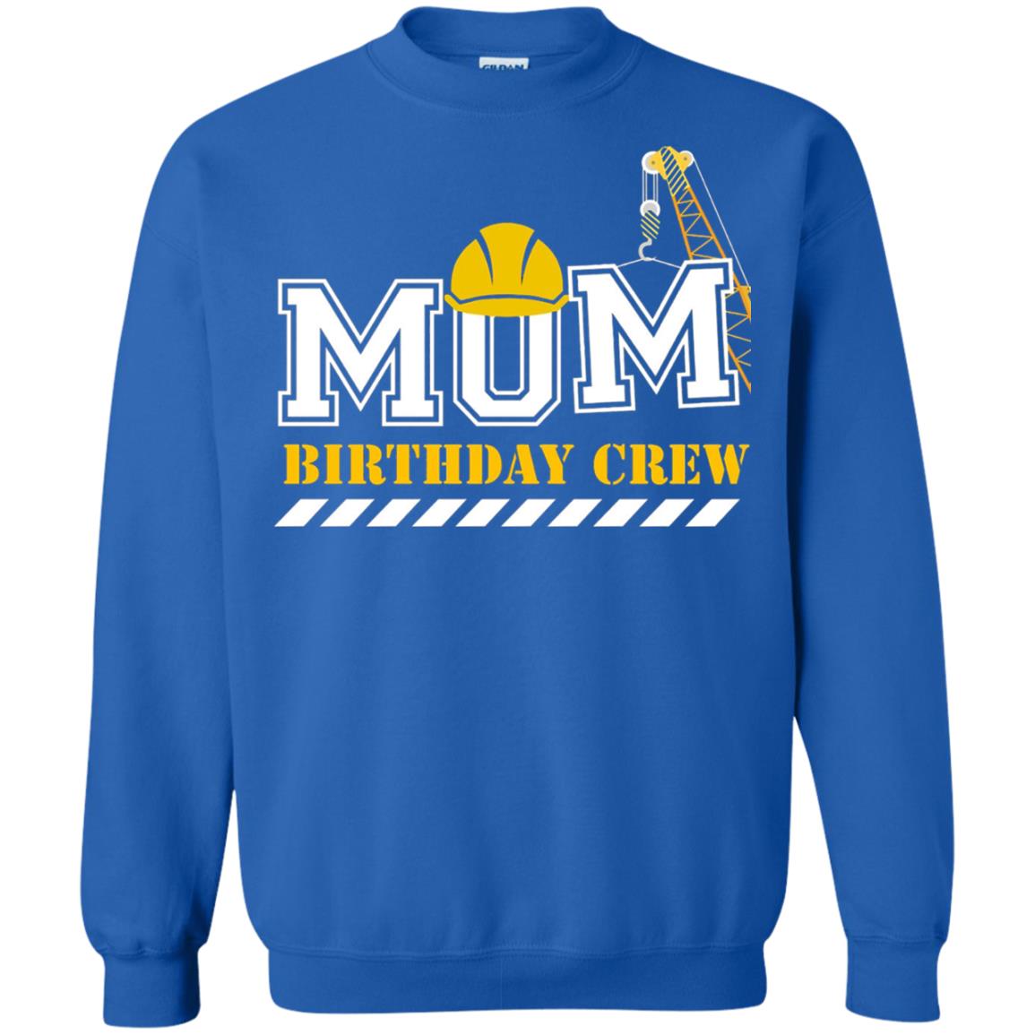 Mom Birthday Crew Mommy T-shirt Royal