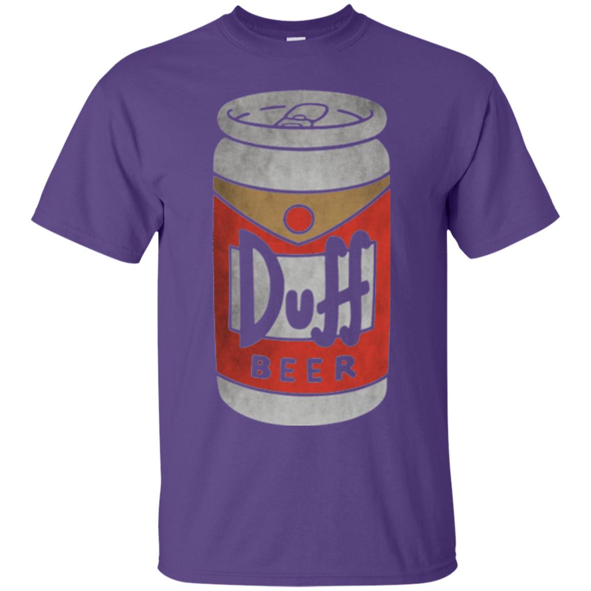 Beer Lovers T-shirt Duff Beer Purple
