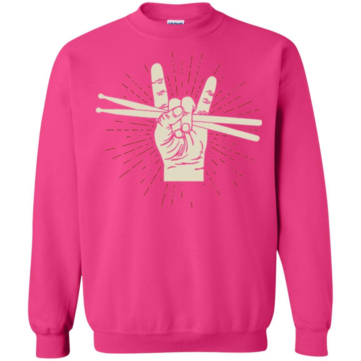 Drummer T-shirt Drumsticks Percussion Rock Heliconia
