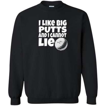 Golf Lover T-shirt I Like Big Putts And I Cannot Lie Black
