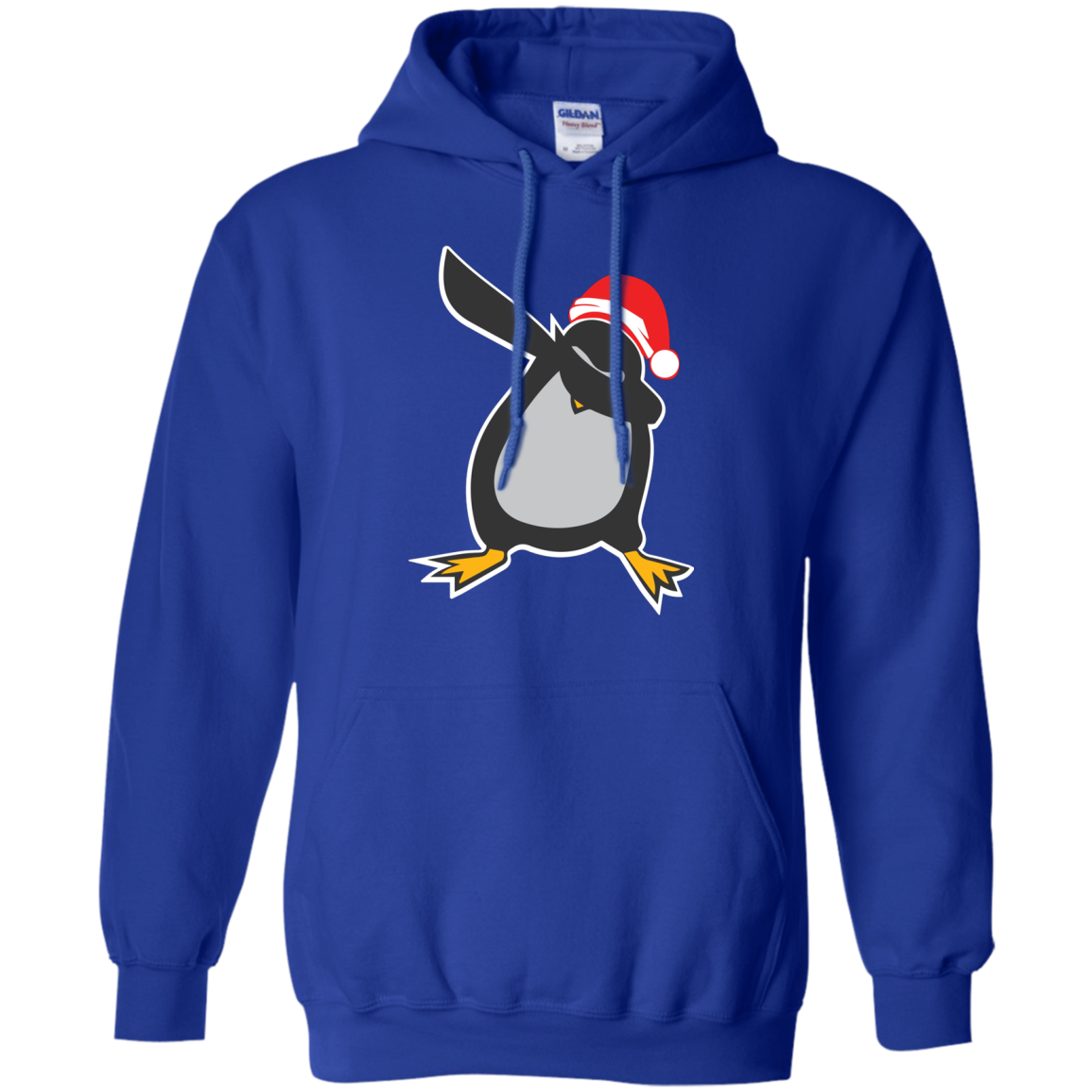 Christmas T-Shirt Dabbing Penguin Royal