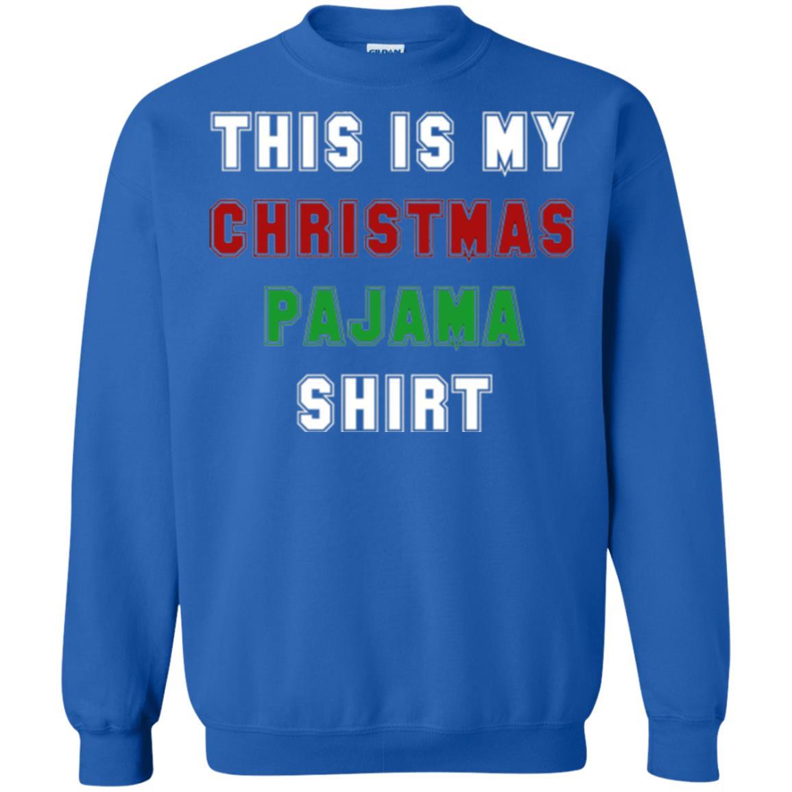 Christmas T-shirt This Is My Christmas Pajama Royal