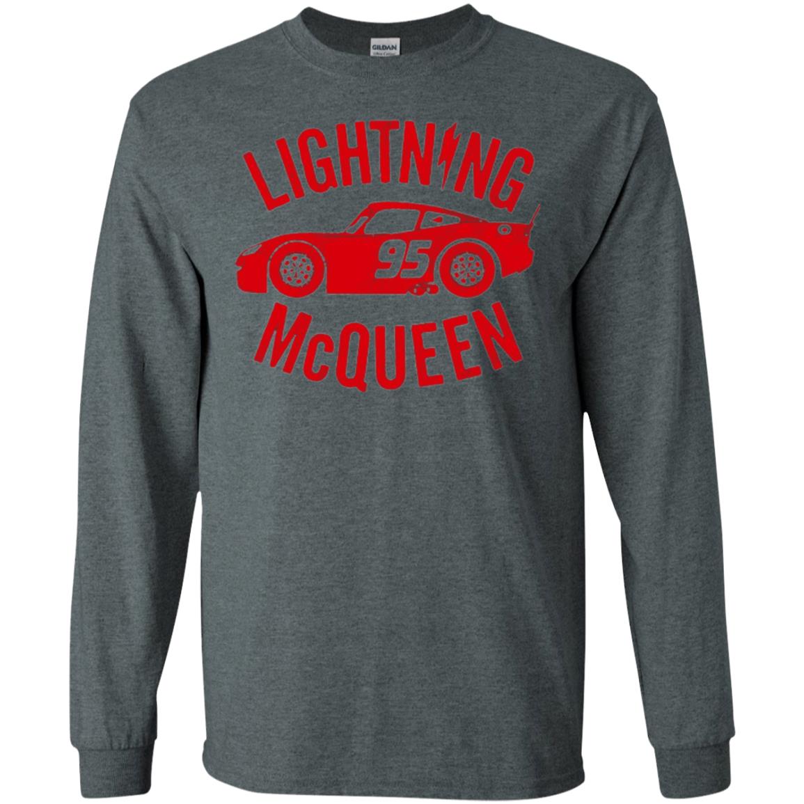 Pixar Cars Lightning 95 Mcqueen Vintage Graphic T-shirt Dark Heather