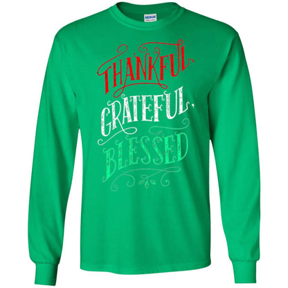 New Year T-shirt Grateful Thankful Blessed Irish Green