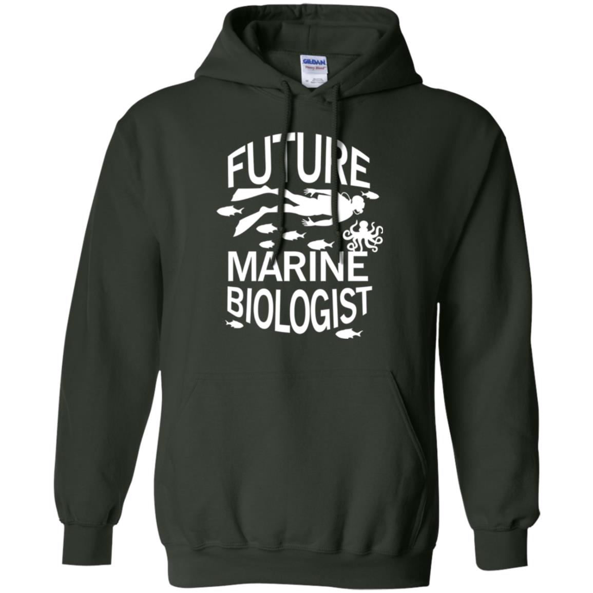 Cute Marine Biologist T-shirt Forest Green