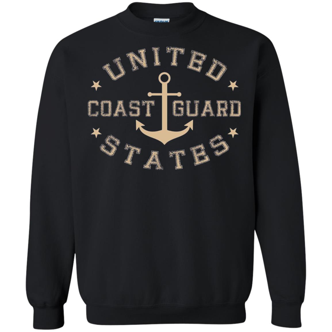 Coast Guard Birthday United States Anchor T-shirt Black