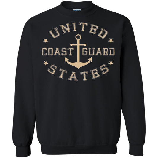 Coast Guard Birthday United States Anchor T-shirt Black