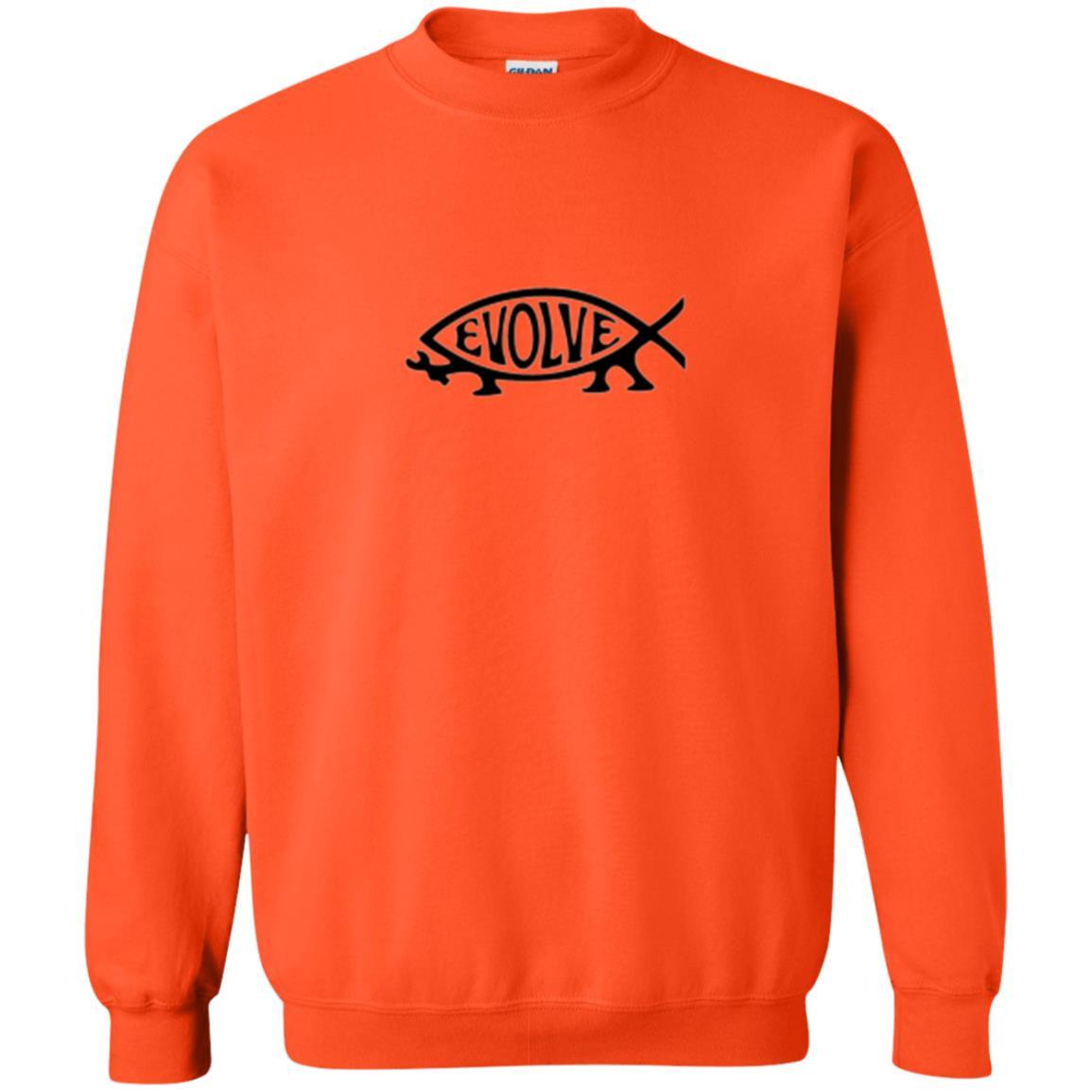 Darwin Evolution Evolve T-shirt Orange