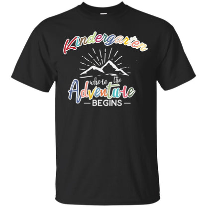 Kindergarten Where The Adventure Begins Shirt Black