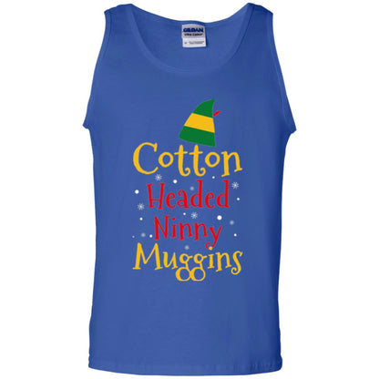 Funny Elf T-shirt Cotton Headed Ninny Muggins Royal