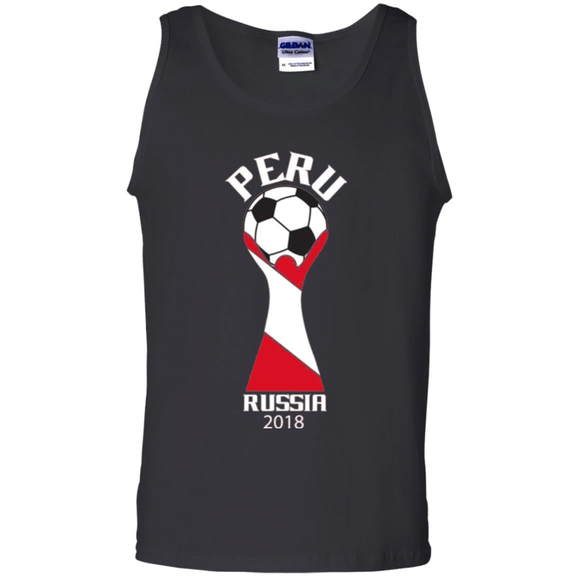 Football Lovers T-shirt Peru Russia 2108 Black