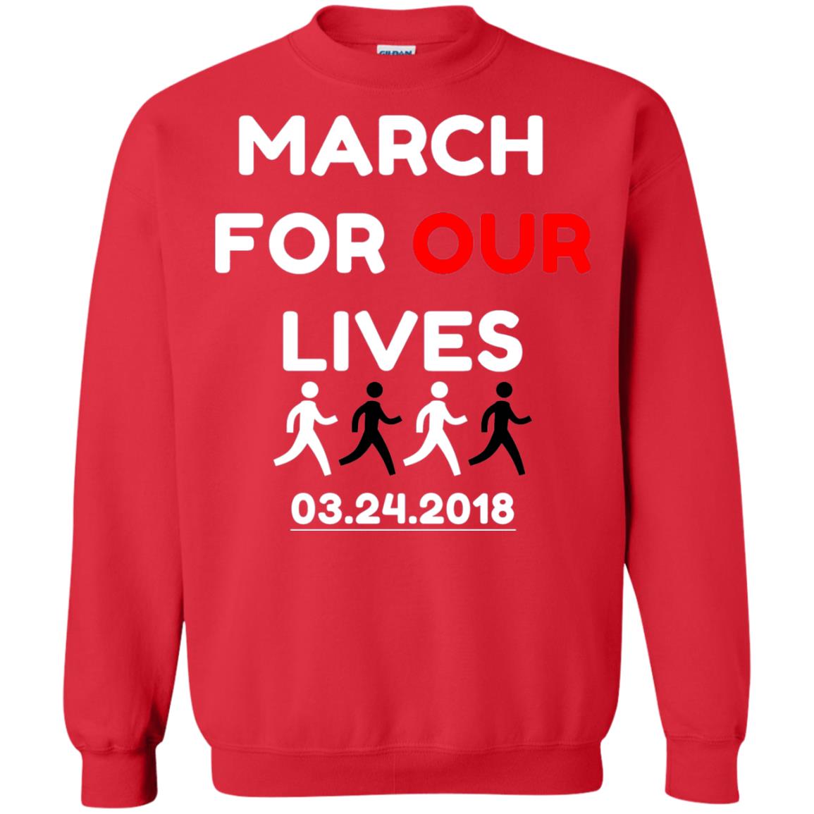March For Our Lives Gun Control T-shirt Red