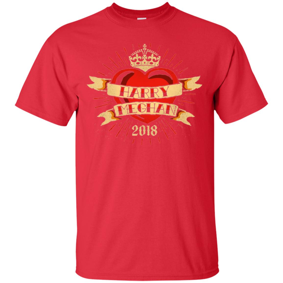Harry And Meghan Royal Wedding Heart Tattoo Style Red