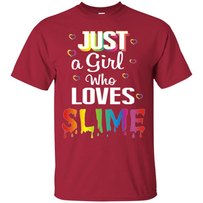 Slime Lovers T-shirt Just A Girl Who Loves Slime Cardinal