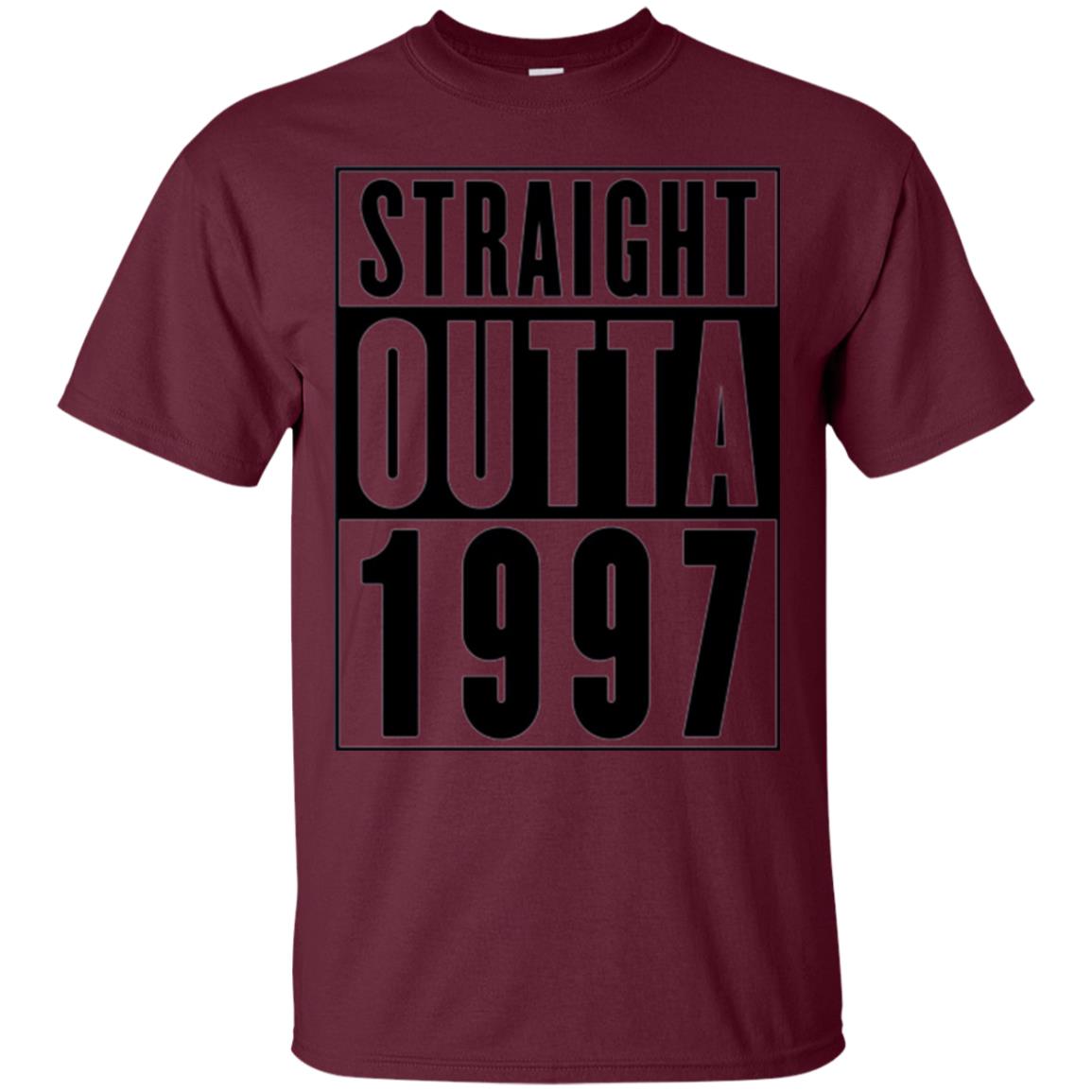 Straight Outta 1997 Cool 21st Birthday T-shirt Maroon