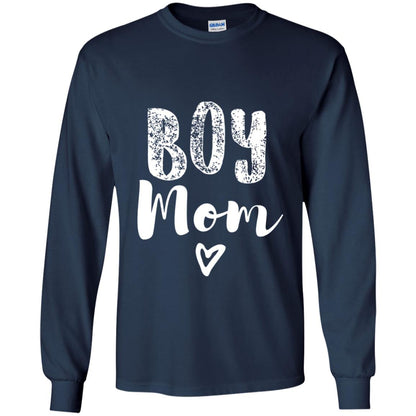 Cute Boy Mom T-shirt Navy