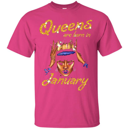 Birthday T-shirt Queens Are Born In January Heliconia