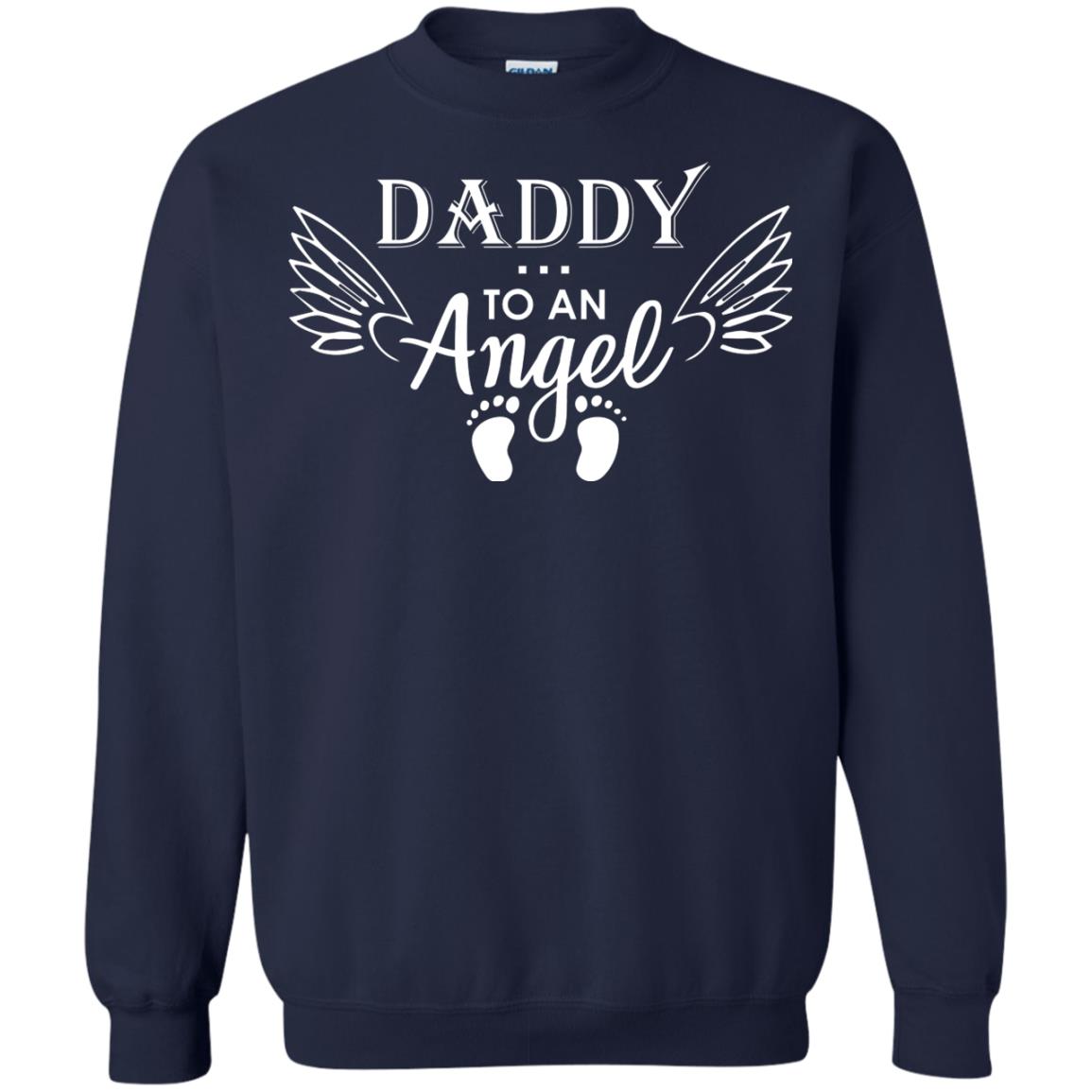 Daddy To An Angle Daddy In Heaven Shirt Navy