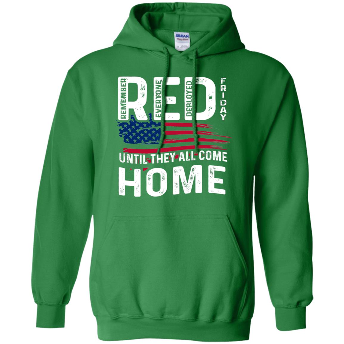 Nation Wear Red Day T-shirt Red Friday Until They All Come Home Irish Green