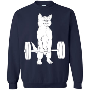 Gymming Lovers T-shirt Cat Deadlift Powerlifting