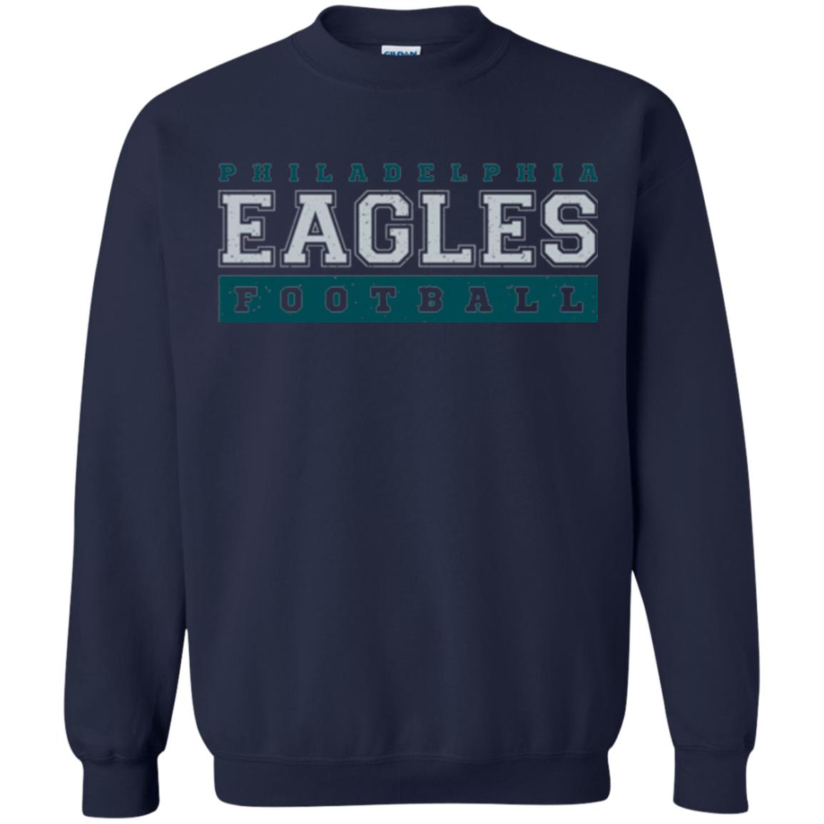 Football Lover T-shirt Philadelphia Football Fly Eagles Fly Collegiate Navy