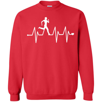 Running T-shirt Athletics Heartbeat Pulse Red