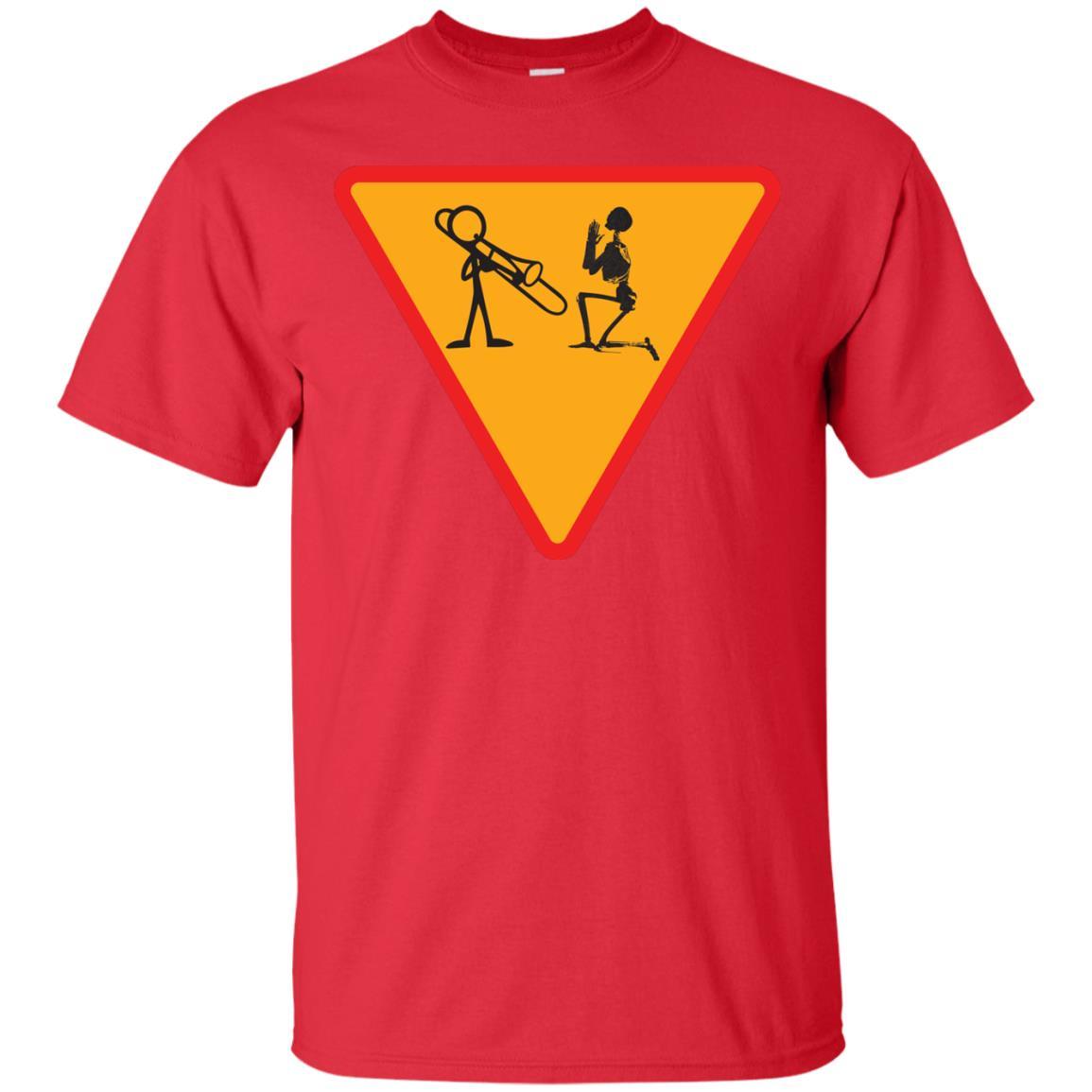 Trombone Lovers T-Shirt Funny Trombone Red