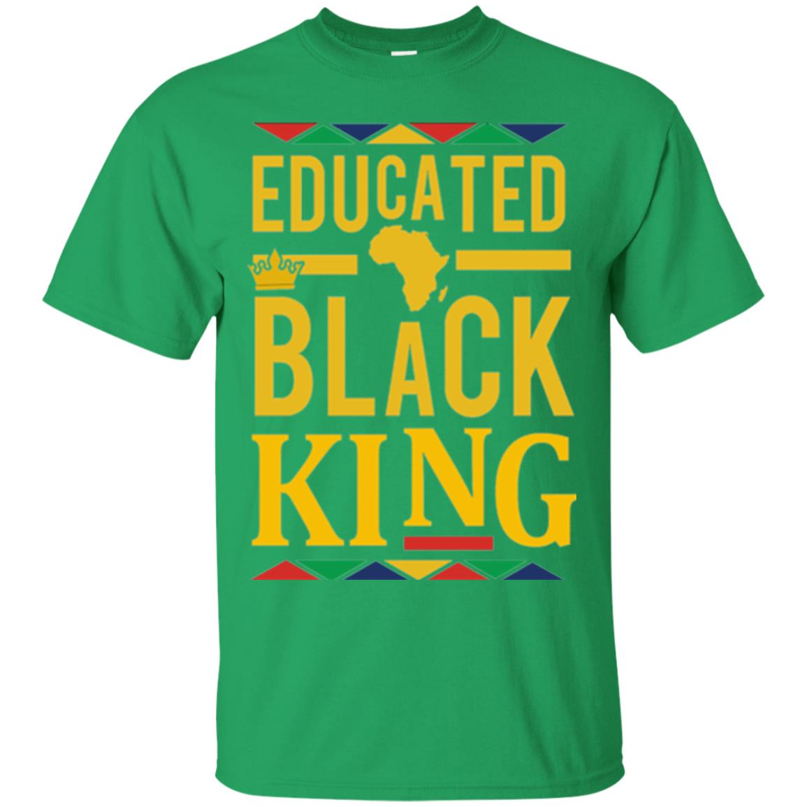 African Dna Pride T-shirt Dashiki Educated Black King Irish Green