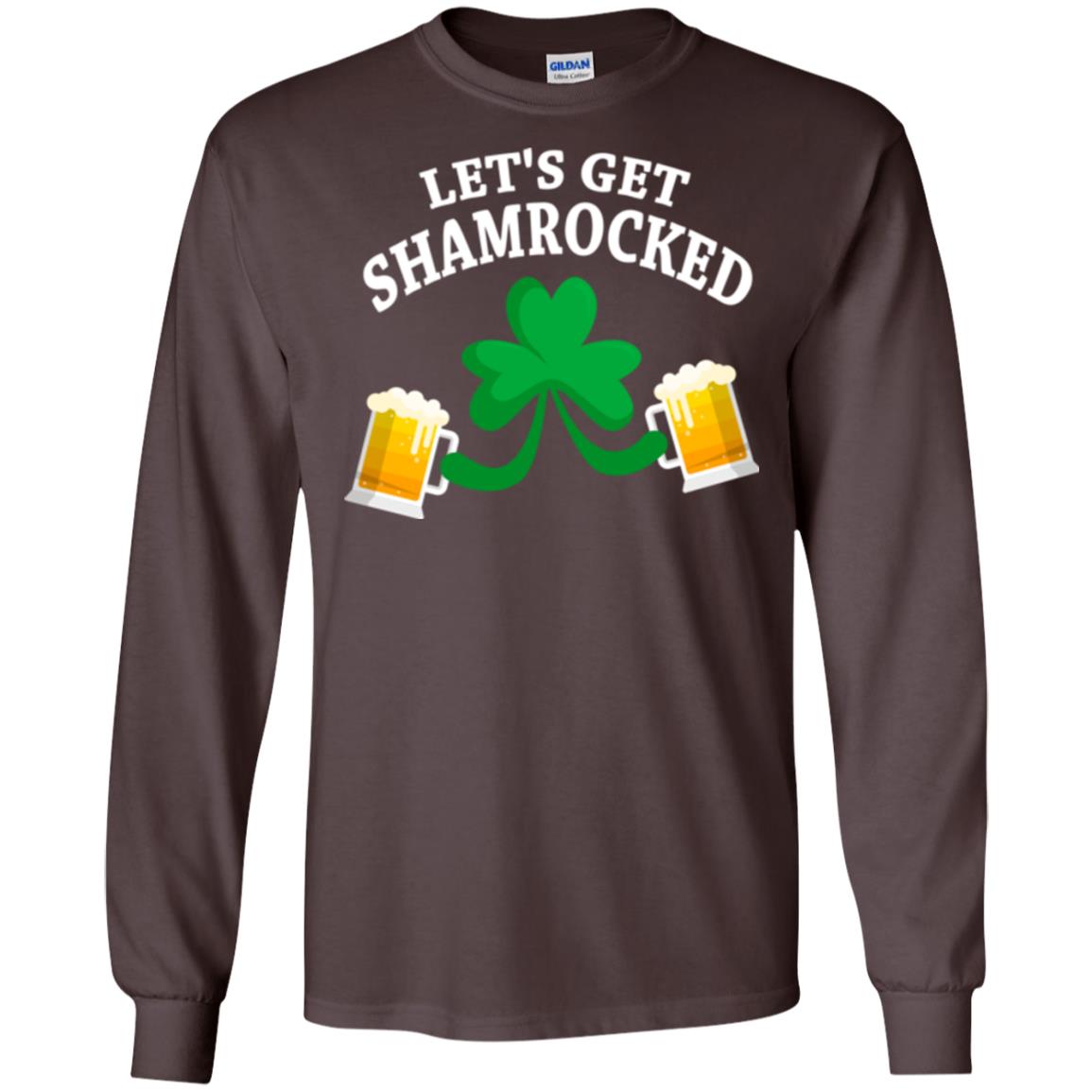 Patrick_s Day T-shirt Let_s Get Shamrocked Dark Chocolate