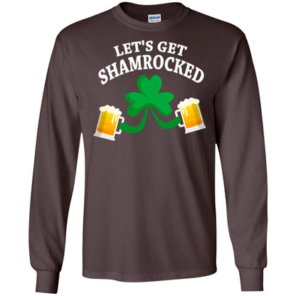 Patrick_s Day T-shirt Let_s Get Shamrocked Dark Chocolate