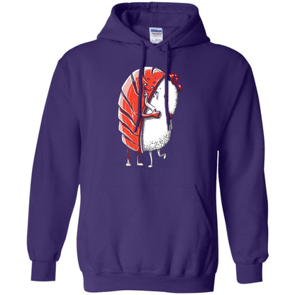 Sushi Lover T-shirt Salmon Sashimi Sushi Hug Love Purple