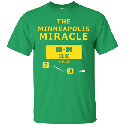 Football Lover T-shirt The Minneapolis Miracle Irish Green