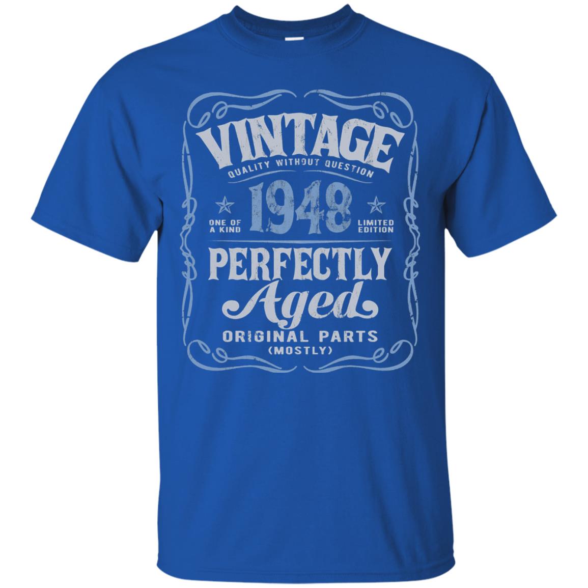 Vintage Made In 1948 70th Birthday Shirt Royal