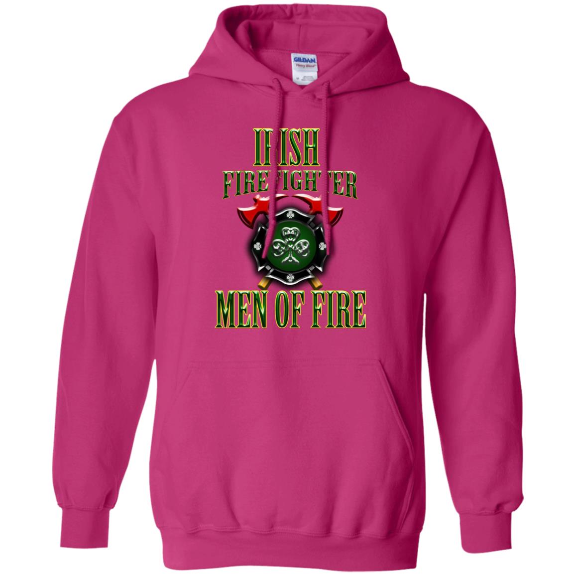 Irsh Firefighter Men Of Fire Irish Fireman Gift Shirt Heliconia